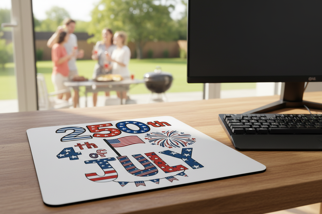 250 Years Mouse Pad - Photorealistic Scene