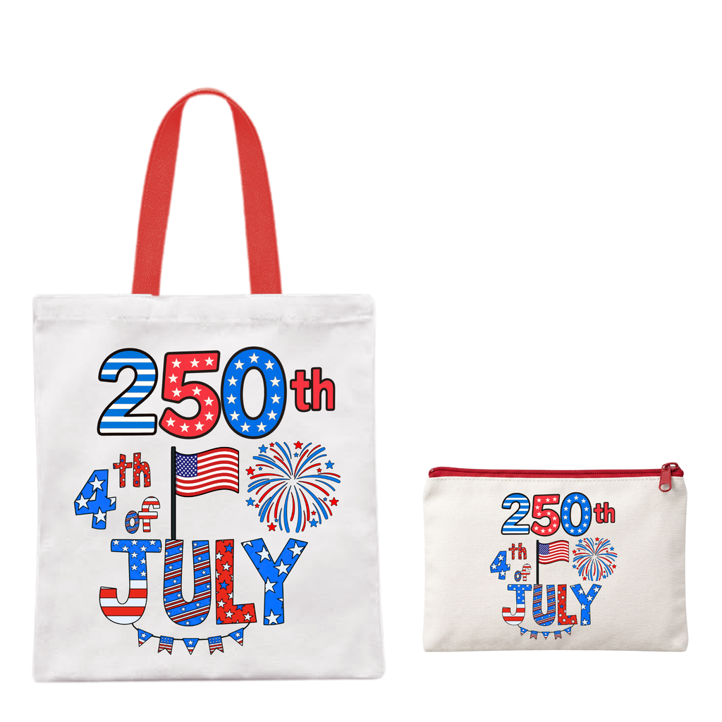 Custom Tote Bag & Travel/Makeup Pouch