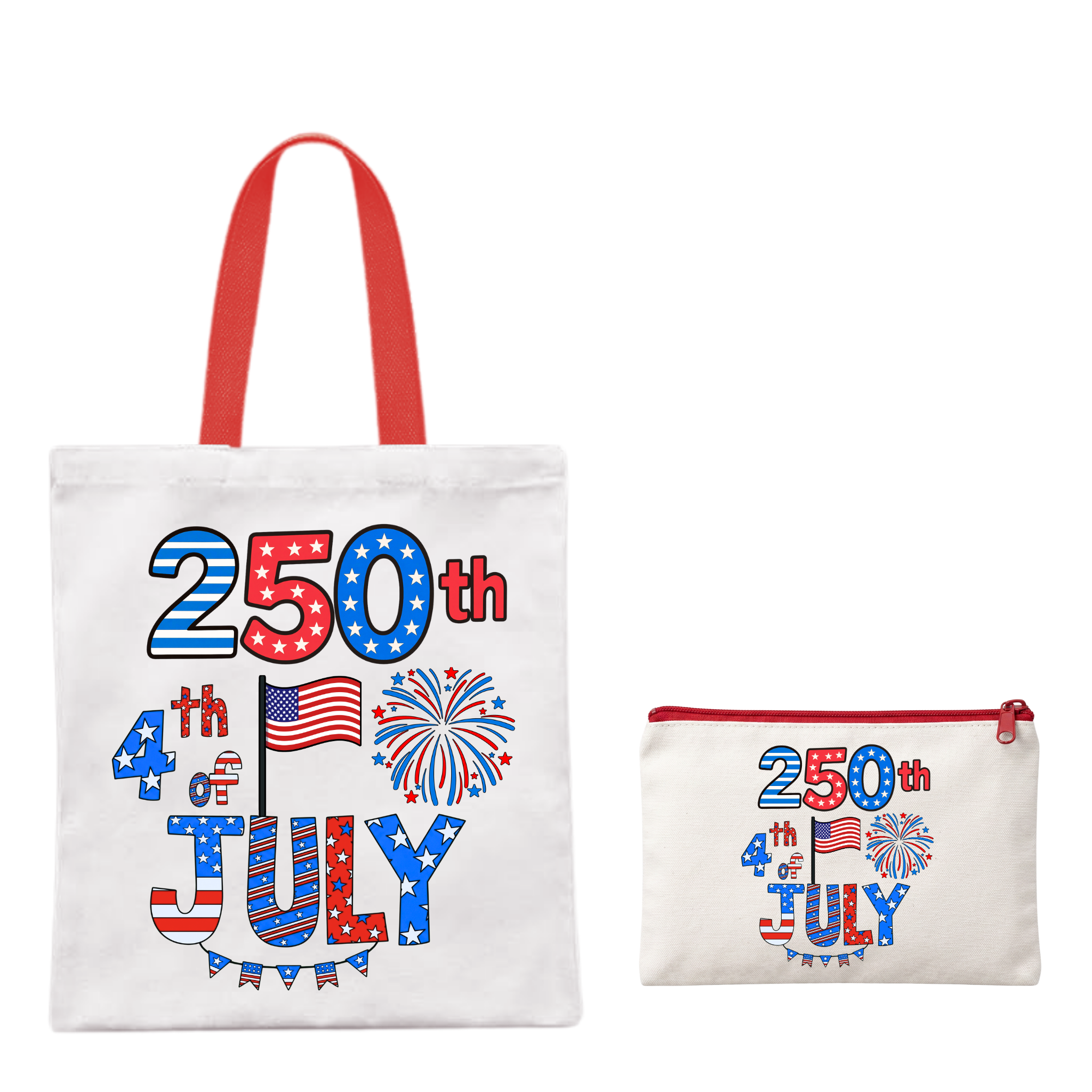 Custom Tote Bag & Travel/Makeup Pouch