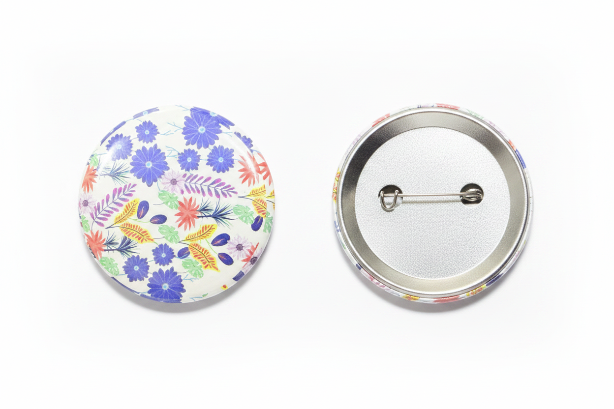 58mm Pin Button Professional Product Shot