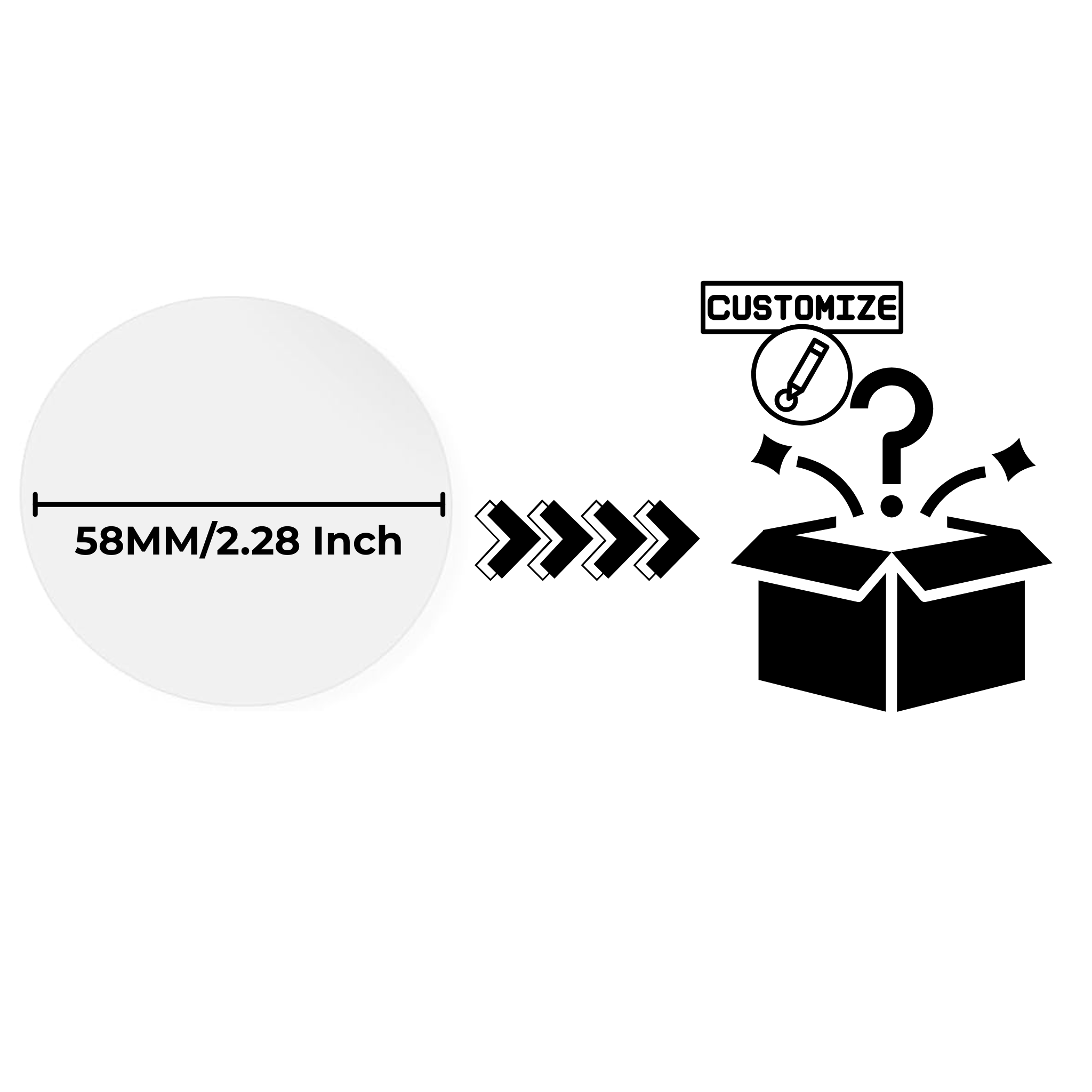 Custom 58mm Pin Button