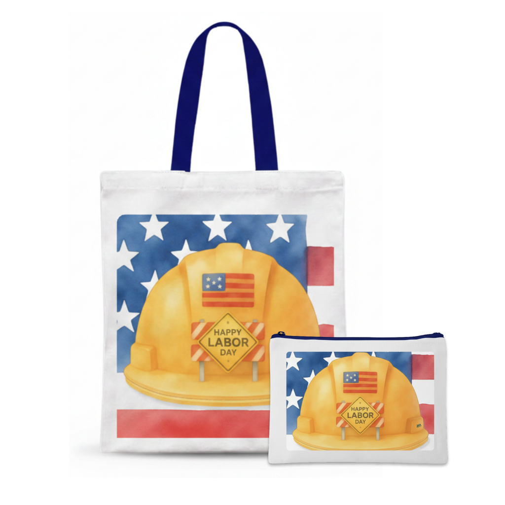 Custom Tote Bag & Travel/Makeup Pouch Bundle