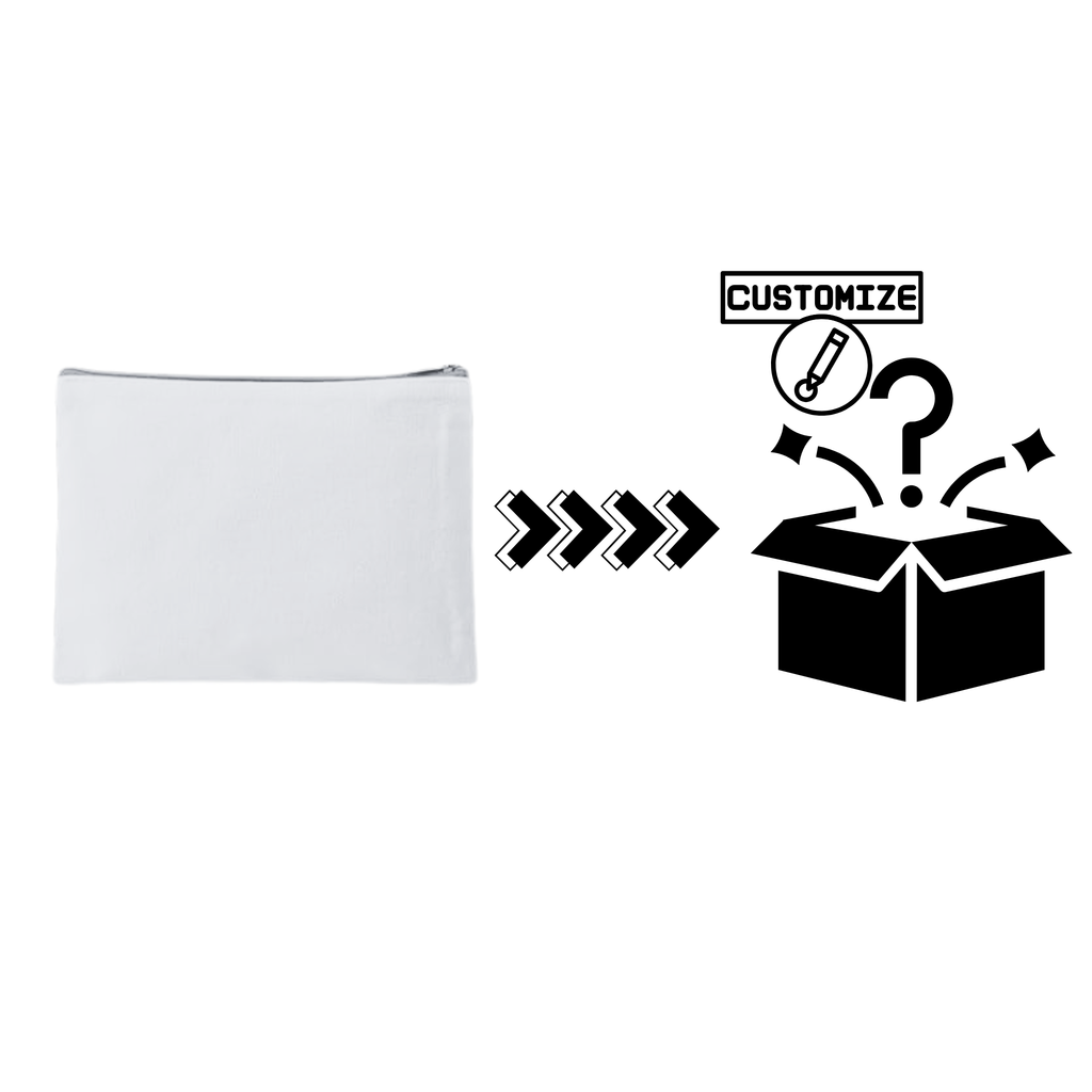 Custom Sublimation 7.9" x 5.7" Travel and Makeup Pouch - Custom Graphic | Jadez World 
