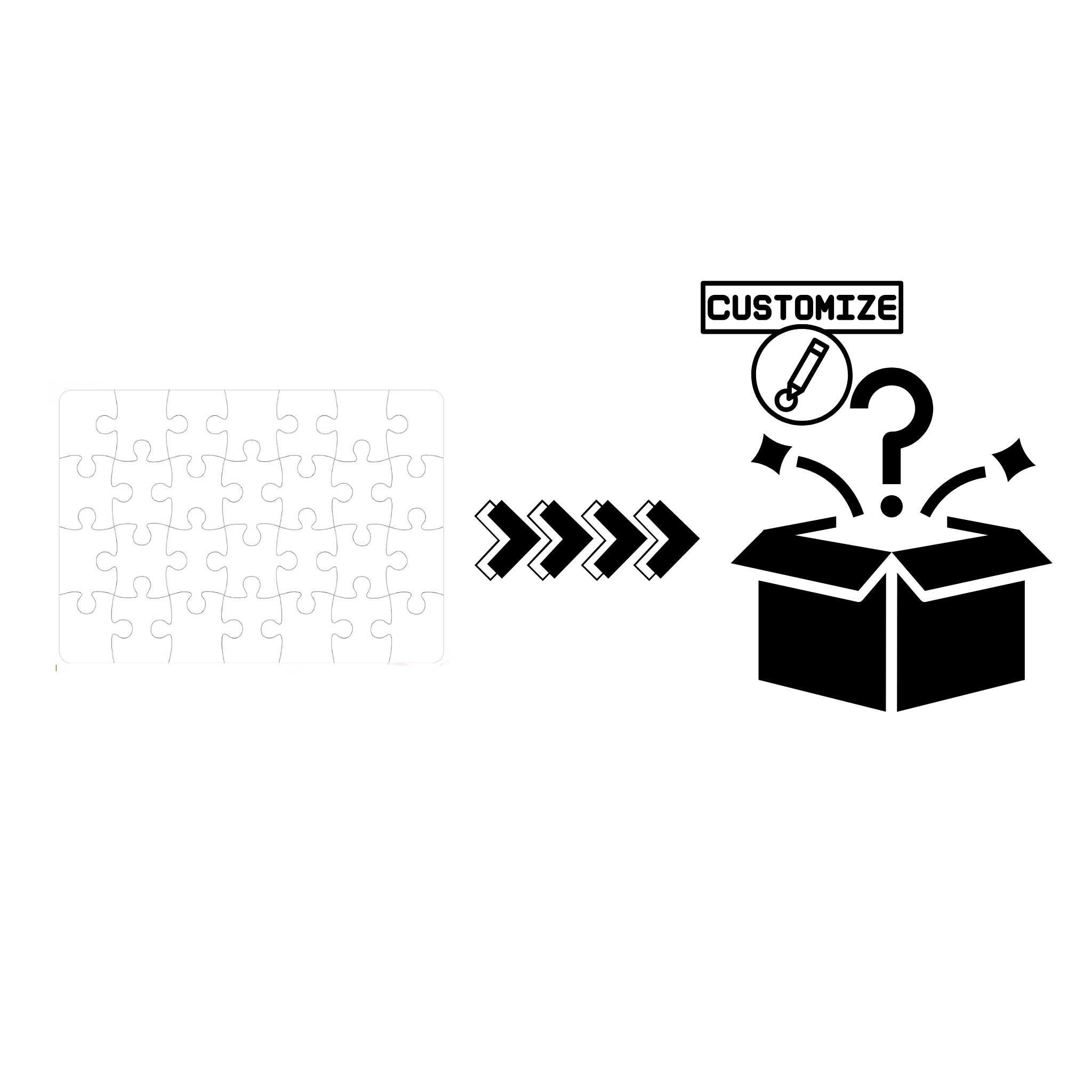 Custom Sublimation A5 - 28 Piece Jigsaw Puzzle – Custom Graphic | Jadez World