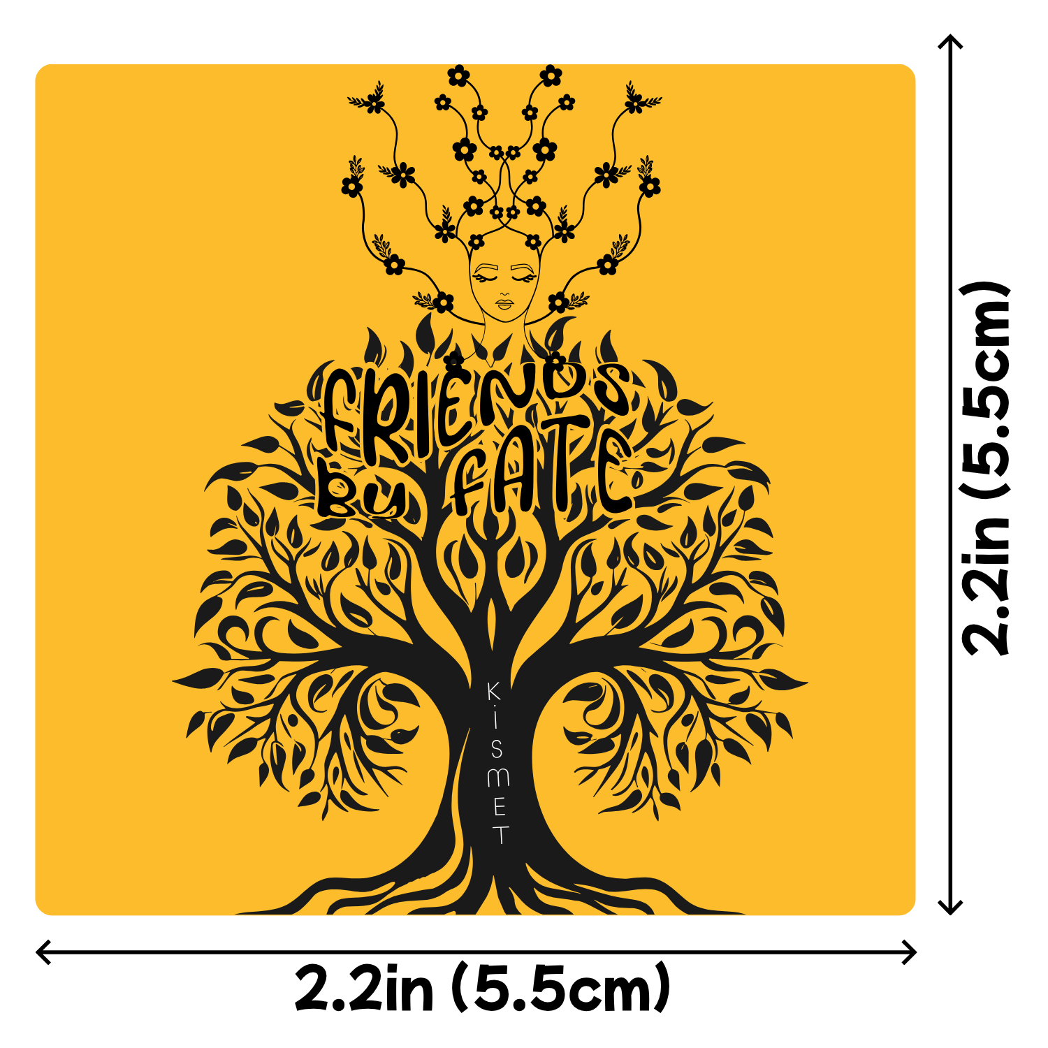 Custom Sublimation 2.2 x 2.2 Small Magnet Graphic - Kismet  Print | Jadez World