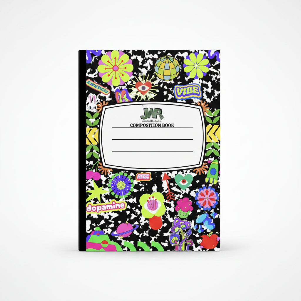 Clean professional dopamine-core notebook shot