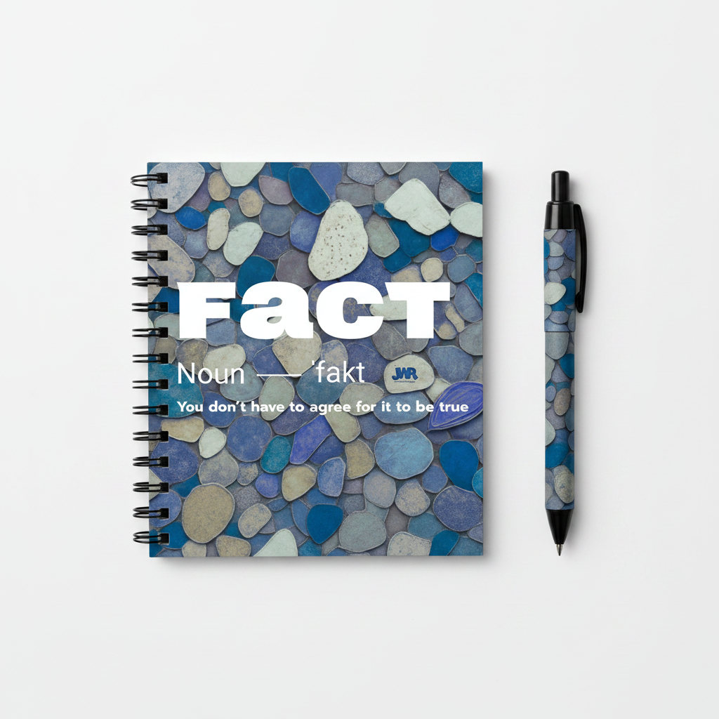 Facts Pebble Blue - No text on pen
