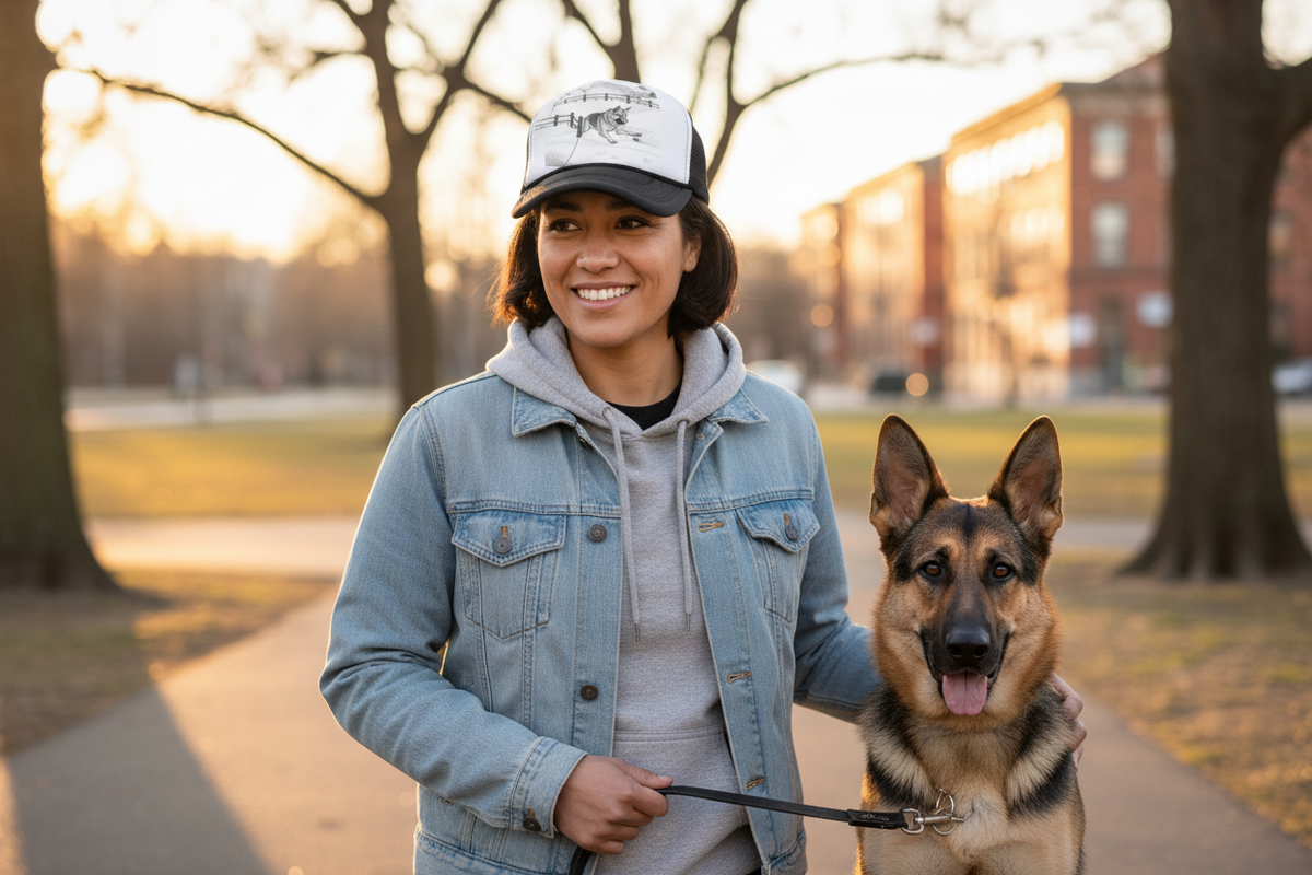 German Shepherd Hat - Lifestyle Shot
