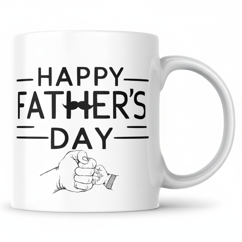 Happy Father's Day Mug - Clean Studio Shot