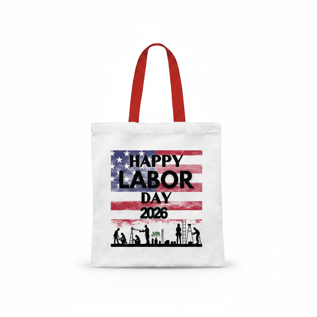 Happy Labor Day 2026 Tote Bag Mockup