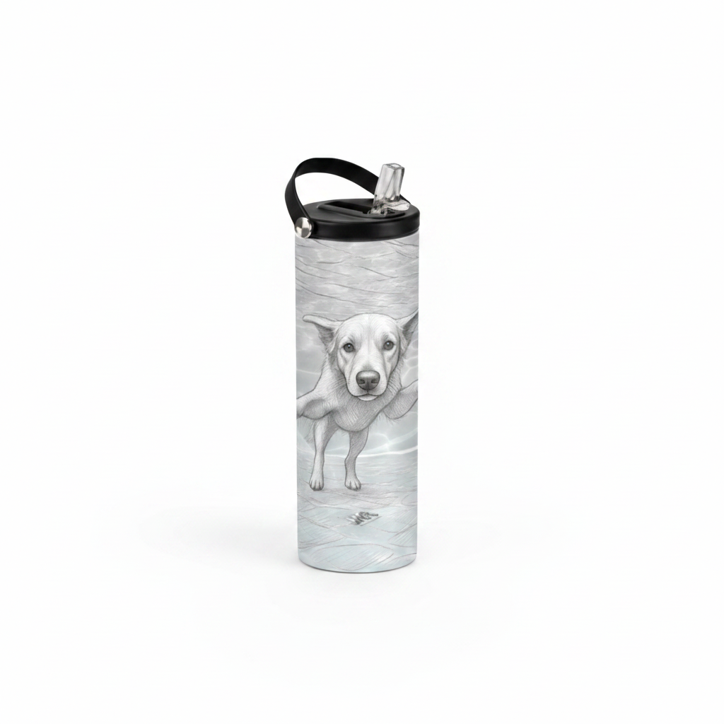 Lab Pool Print - Handle Lid Tumbler