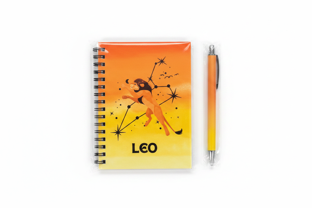 Leo Notebook and Pen Product Shot