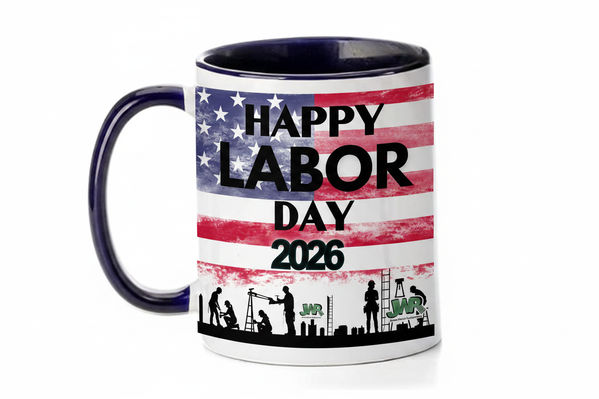 Navy Handle Mug