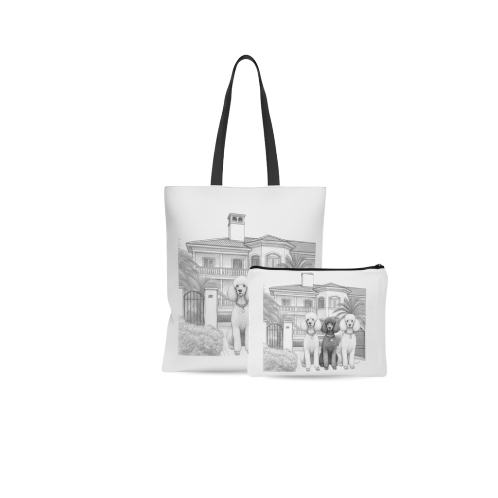 Custom Tote Bag & Travel/Makeup Pouch