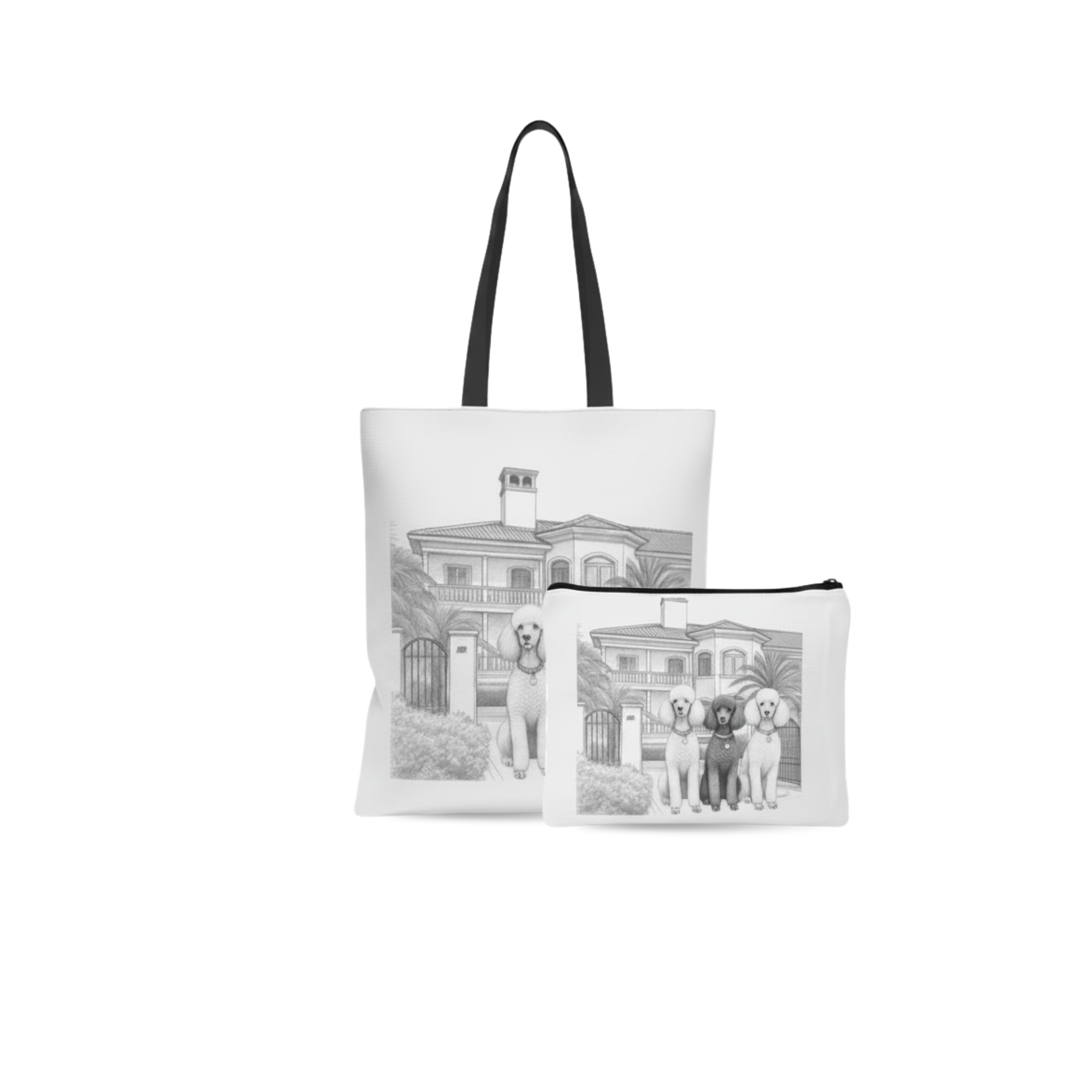Custom Tote Bag & Travel/Makeup Pouch