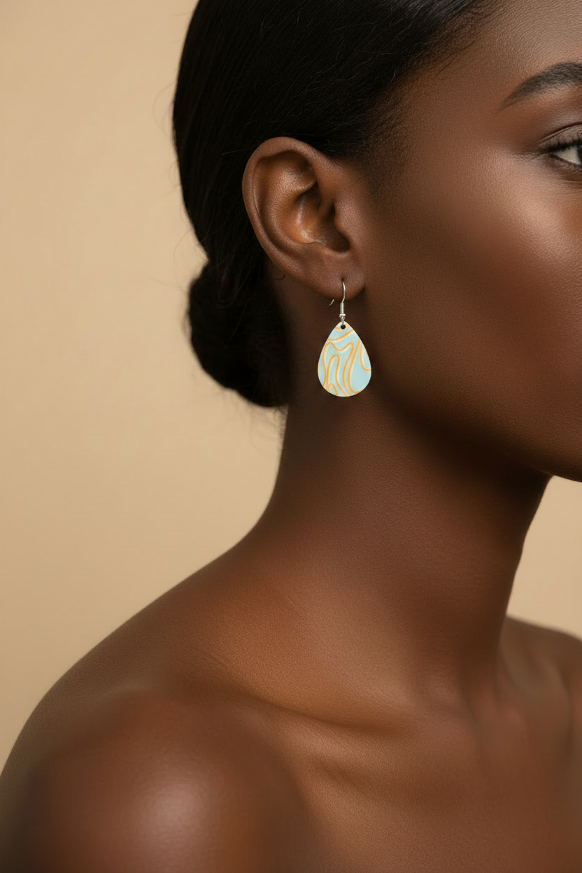 Proportional Earring Shot – Black Woman