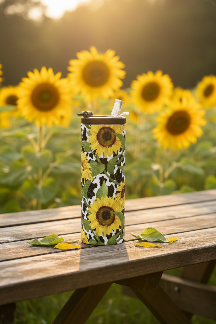 Sunflower Tumbler Lifestyle Scene