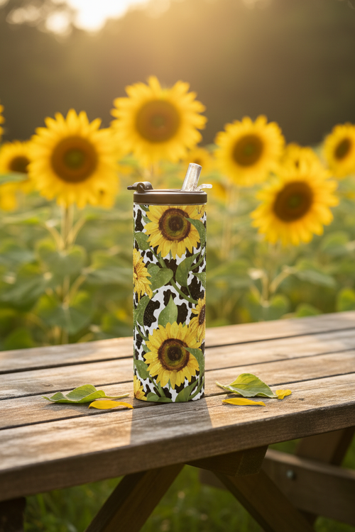 Sunflower Tumbler Lifestyle Scene