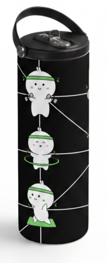 Custom Sublimation 20 oz Stainless Steel Tumbler – Lifestyle Shot - Lil Pudge Print | Jadez World